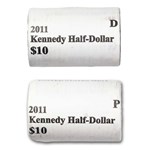 2011-P&D Kennedy Half Dollar 20-Coin 2 Rolls Set (Mint Wrapped)