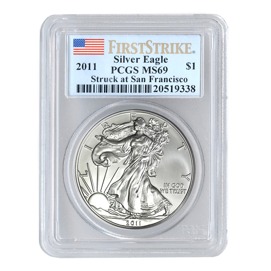 2011 (S) American Silver Eagle MS-69 PCGS (FirstStrike®)