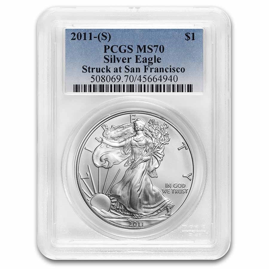 2011 (S) American Silver Eagle MS-70 PCGS