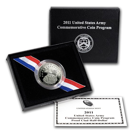 2011-S Army 1/2 Dollar Clad Commemorative Proof (Box & COA)