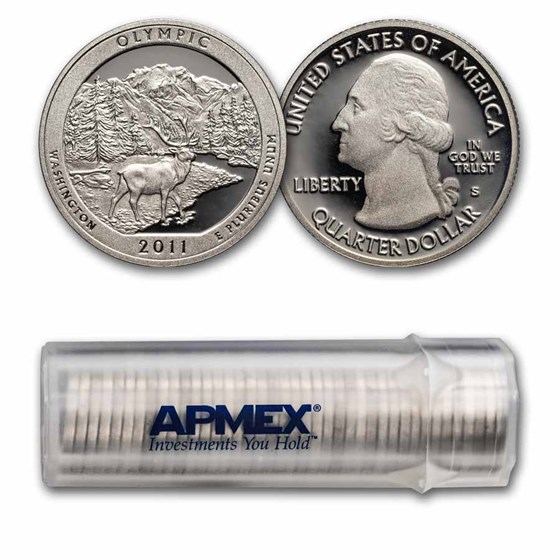 2011-S ATB Quarter Olympic National Proof (Silver) 40-Coin Roll 2011-S ATB Quarter Olympic National Proof (Silver) 40-Coin Roll