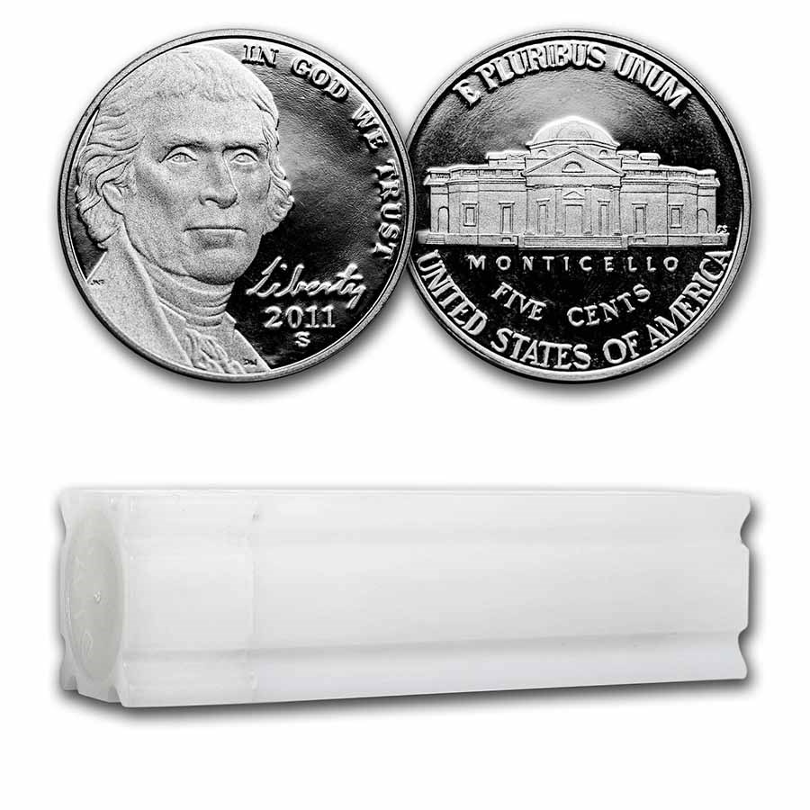 2011-S Jefferson Nickel 40-Coin Roll Proof
