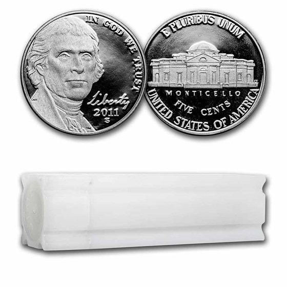 2011-S Jefferson Nickel 40-Coin Roll Proof 2011-S Jefferson Nickel 40-Coin Roll Proof