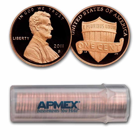 2011-S Lincoln Cent 50-Coin Roll Proof 2011-S Lincoln Cent 50-Coin Roll Proof
