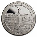2011-S Quarter ATB Gettysburg Nat. Military Park Proof (Silver)