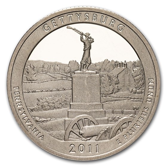 2011-S Quarter ATB Gettysburg Nat. Military Park Proof 2011-S Quarter ATB Gettysburg Nat. Military Park Proof