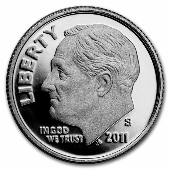 2011-S Roosevelt Dime Gem Proof 2011-S Roosevelt Dime Gem Proof