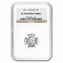 2011-S Roosevelt Silver Dime PF-70 UCAM NGC