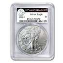 2011-S Silver Eagle MS-70 PCGS (25th Anniversary)