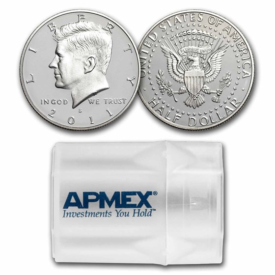 2011-S Silver Kennedy Half Dollar 20-Coin Roll Proof 2011-S Silver Kennedy Half Dollar 20-Coin Roll Proof