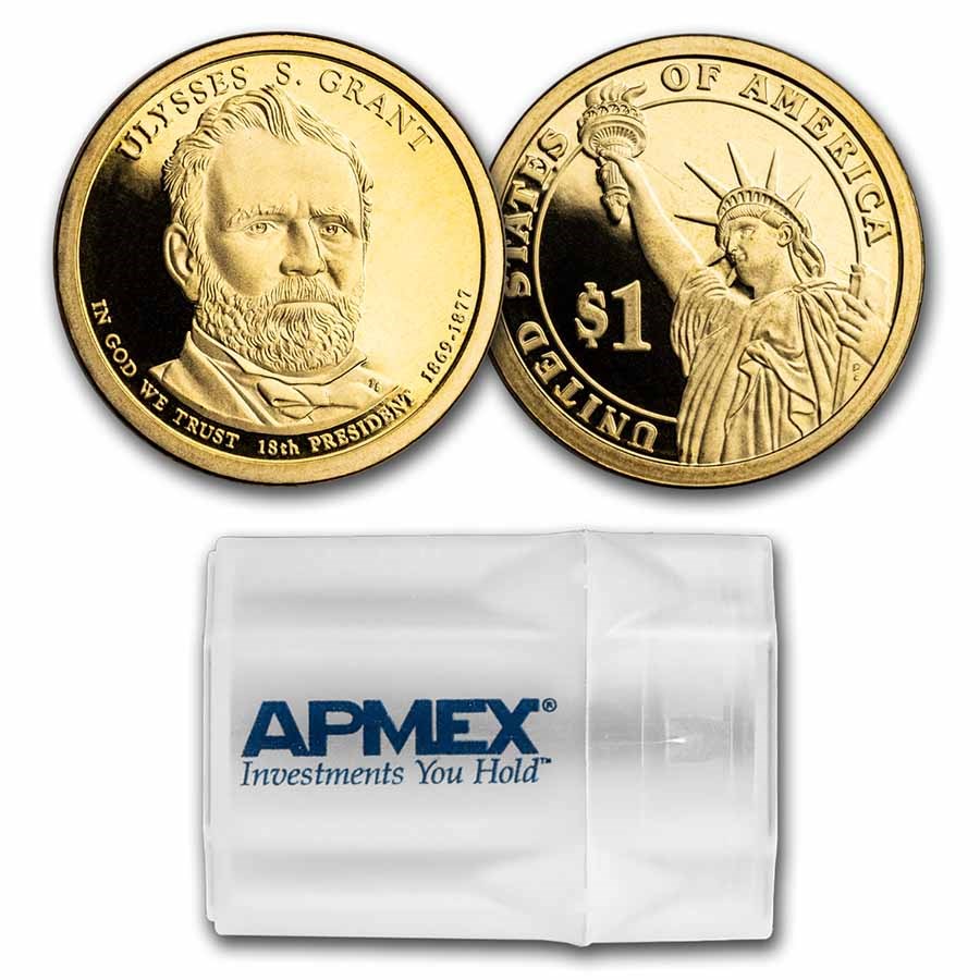 2011-S Ulysses S. Grant 20-Coin Presidential Dollar Roll PR