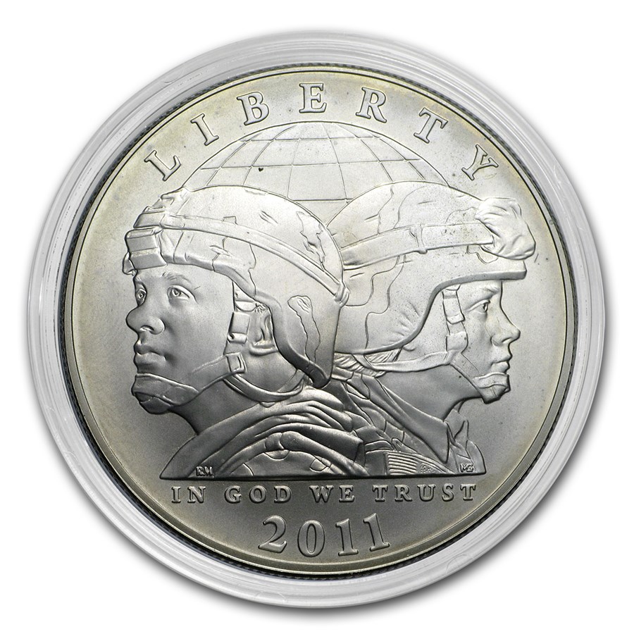 2011-S United States Army $1 Silver Commem BU (Capsule Only)