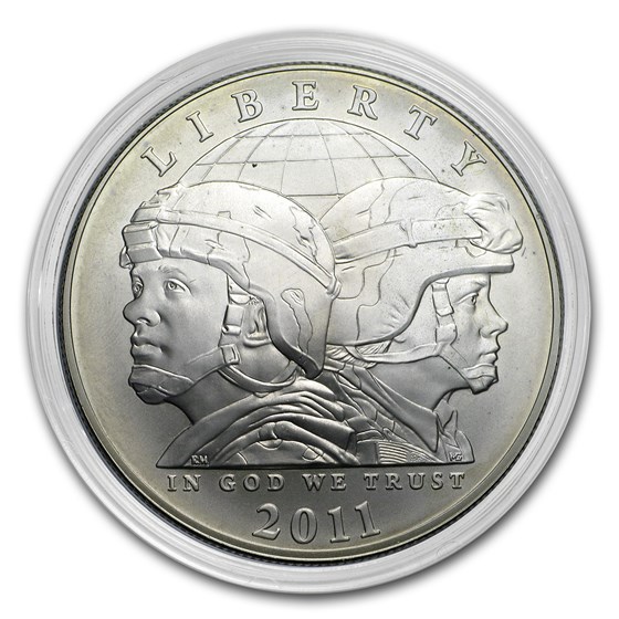 2011-S United States Army $1 Silver Commem BU (Capsule Only) 2011-S United States Army $1 Silver Commem BU (Capsule Only)
