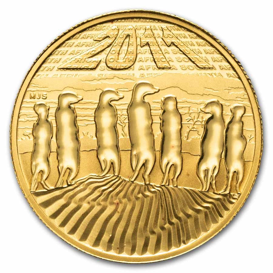 2011 South Africa 1/4 oz Gold Natura Meerkat