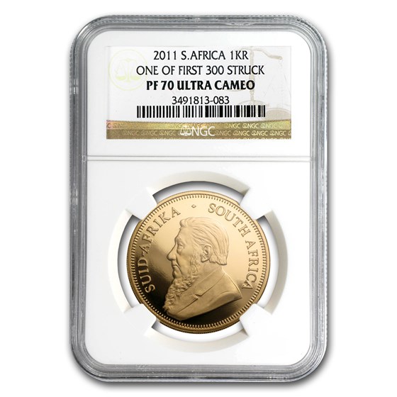 2011 South Africa 4-Coin Gold Krugerrand Proof Set PF-70 NGC (FS)