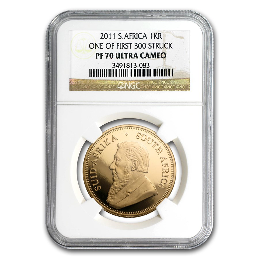 2011 South Africa 4-Coin Gold Krugerrand Proof Set PF-70 NGC (FS)