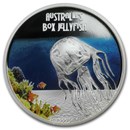 2011 Tuvalu 1 oz Silver Box Jellyfish Proof