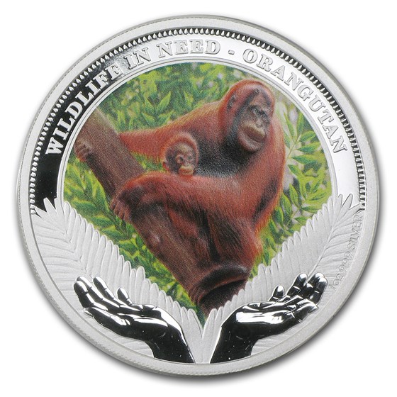 2011 Tuvalu 1 oz Silver Orangutan Proof 2011 Tuvalu 1 oz Silver Orangutan Proof
