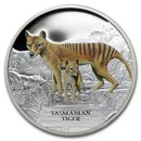 2011 Tuvalu 1 oz Silver Tasmanian Tiger Proof
