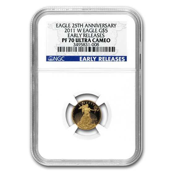 2011-W 1/10 oz Proof Gold Eagle PF-70 UCAM NGC (Early Releases) 2011-W 1/10 oz Proof Gold Eagle PF-70 UCAM NGC (Early Releases)