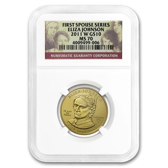 2011-W 1/2 oz Gold Eliza Johnson MS-70 NGC 2011-W 1/2 oz Gold Eliza Johnson MS-70 NGC