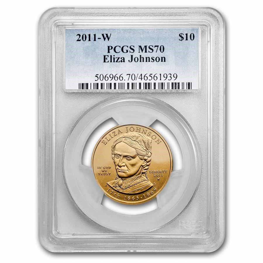 2011-W 1/2 oz Gold Eliza Johnson MS-70 PCGS