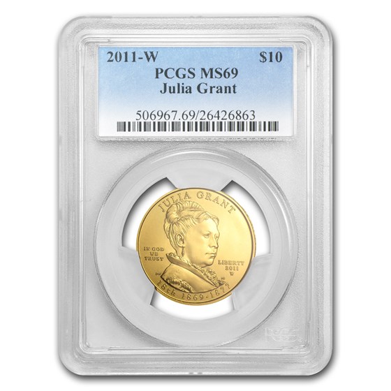 2011-W 1/2 oz Gold Julia Grant MS-69 PCGS 2011-W 1/2 oz Gold Julia Grant MS-69 PCGS