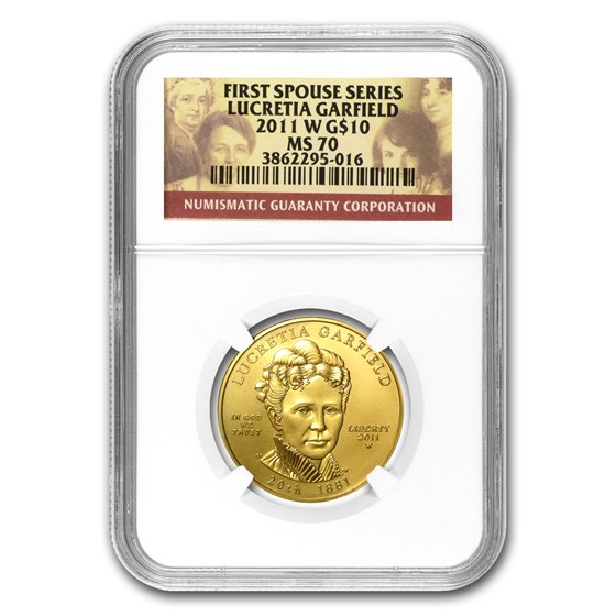 2011-W 1/2 oz Gold Lucretia Garfield MS-70 NGC 2011-W 1/2 oz Gold Lucretia Garfield MS-70 NGC