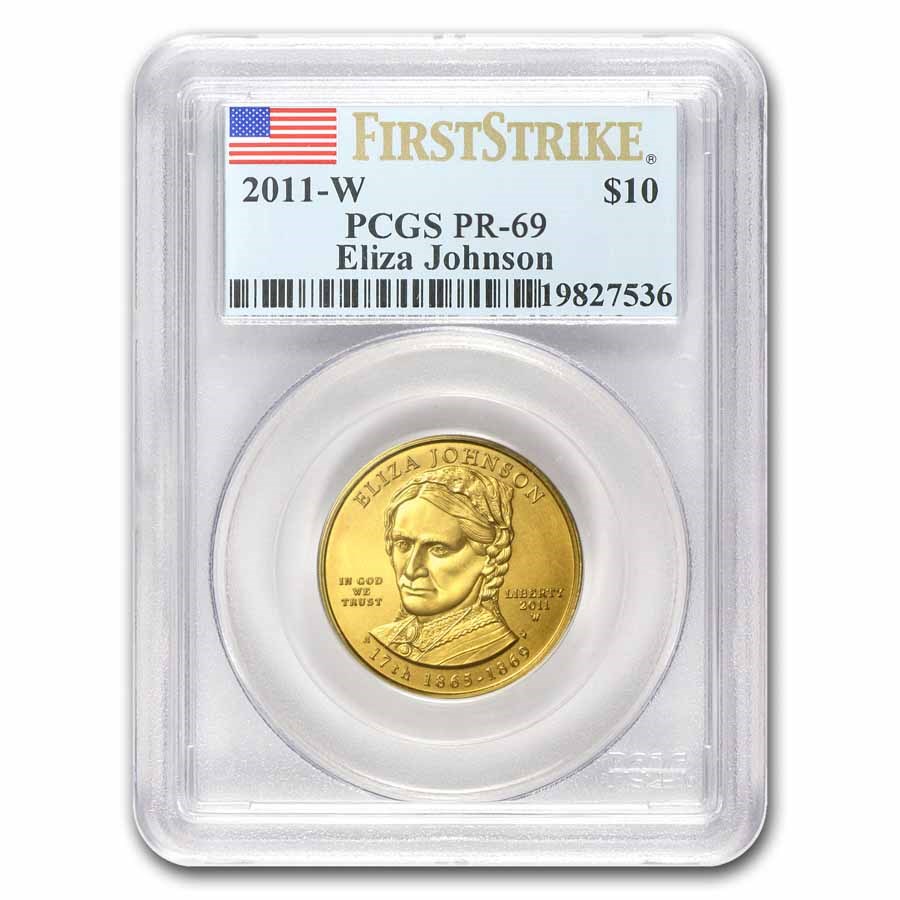 2011-W 1/2 oz Proof Gold Eliza Johnson PR-69 PCGS (FirstStrike®)