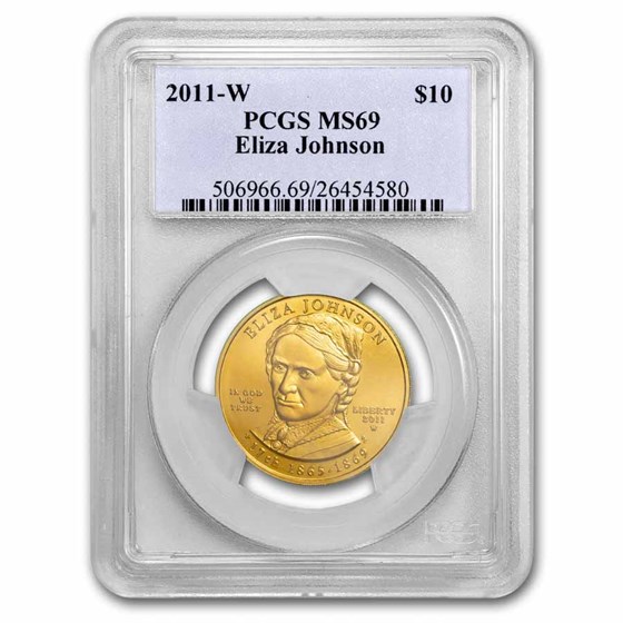 2011-W 1/2 oz Proof Gold Eliza Johnson PR-69 PCGS 2011-W 1/2 oz Proof Gold Eliza Johnson PR-69 PCGS