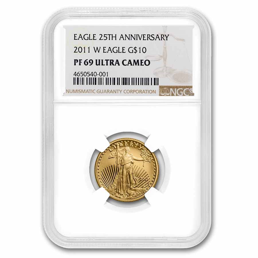 2011-W 1/4 oz Proof American Gold Eagle PF-69 NGC