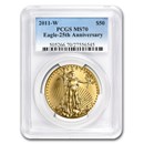 2011-W 1 oz Burnished American Gold Eagle MS/SP-70 PCGS