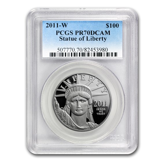 2011-W 1 oz Proof American Platinum Eagle PR-70 DCAM PCGS 2011-W 1 oz Proof American Platinum Eagle PR-70 DCAM PCGS