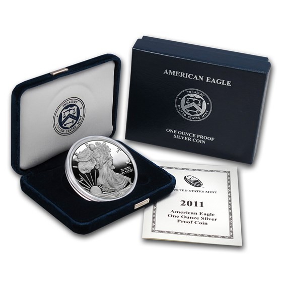 2011-W 1 oz Proof American Silver Eagle (w/Box & COA) 2011-W 1 oz Proof American Silver Eagle (w/Box & COA)
