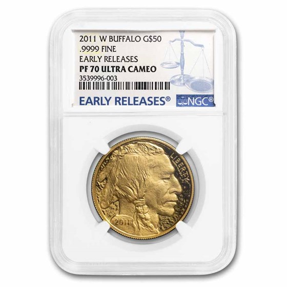 2011-W 1 oz Proof Gold Buffalo PF-70 NGC (ER) 2011-W 1 oz Proof Gold Buffalo PF-70 NGC (ER)