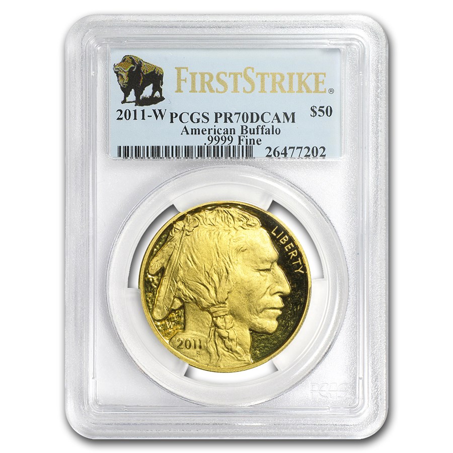 2011-W 1 oz Proof Gold Buffalo PR-70 PCGS (FirstStrike®)