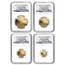 2011-W 4-Coin Proof American Gold Eagle Set PF-70 NGC (ER)