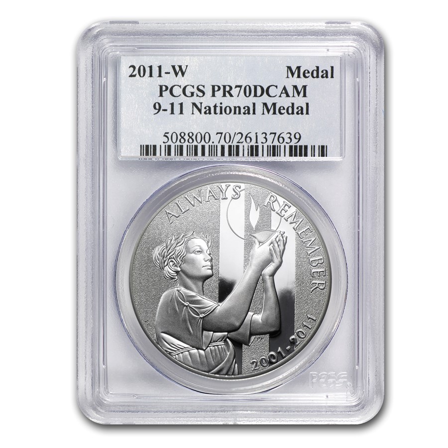 2011-W 9/11 National Medal PR-70 PCGS
