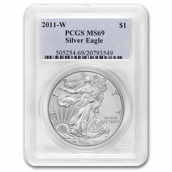 2011-W Burnished American Silver Eagle SP-69 PCGS