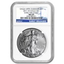 2011-W Burnished Silver Eagle MS-69 NGC (ER, 25th Ann, Blue Lbl) 2011-W Burnished Silver Eagle MS-69 NGC (ER, 25th Ann, Blue Lbl)