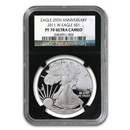 2011-W Proof American Silver Eagle PF-70 NGC (Black Insert)