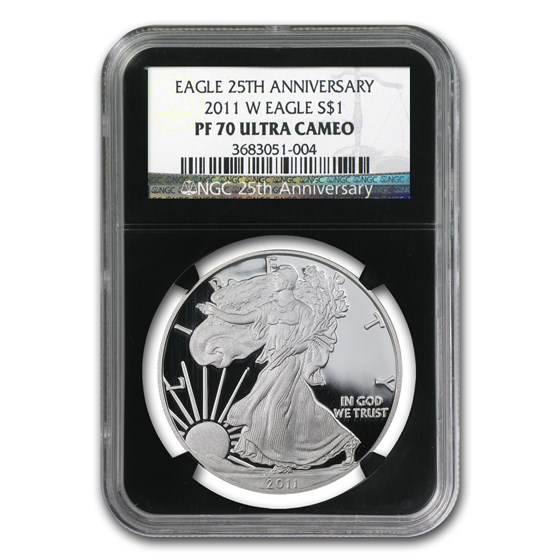 2011-W Proof American Silver Eagle PF-70 NGC (Black Insert)