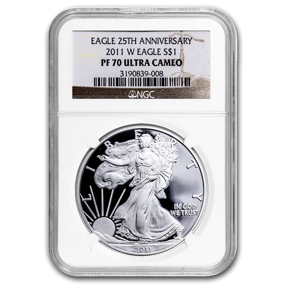 2011-W Proof American Silver Eagle PF-70 NGC 2011-W Proof American Silver Eagle PF-70 NGC