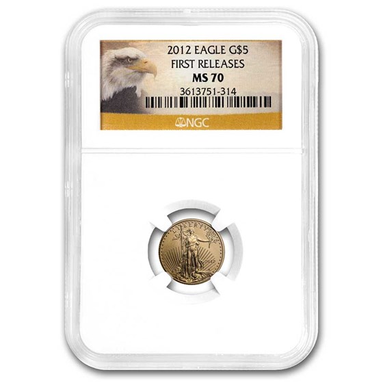 2012 1/10 oz American Gold Eagle MS-70 NGC (First Releases) 2012 1/10 oz American Gold Eagle MS-70 NGC (First Releases)