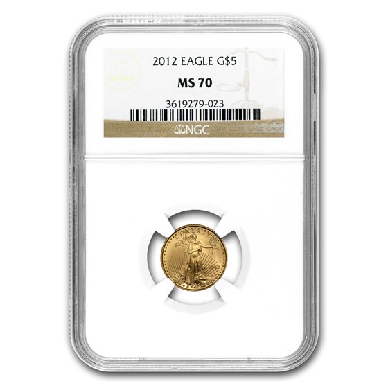2012 1/10 oz American Gold Eagle MS-70 NGC 2012 1/10 oz American Gold Eagle MS-70 NGC