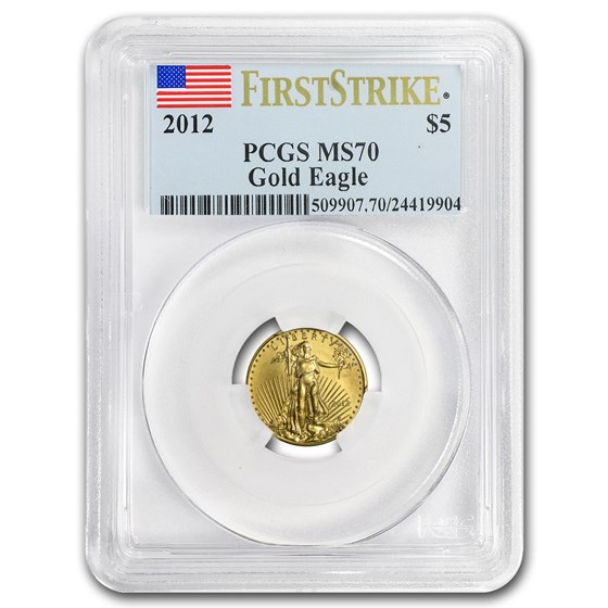2012 1/10 oz American Gold Eagle MS-70 PCGS (FS) 2012 1/10 oz American Gold Eagle MS-70 PCGS (FS)