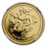 2012 1/10 oz Gold Dragon PF-70 NGC (1 of First 400 Struck)
