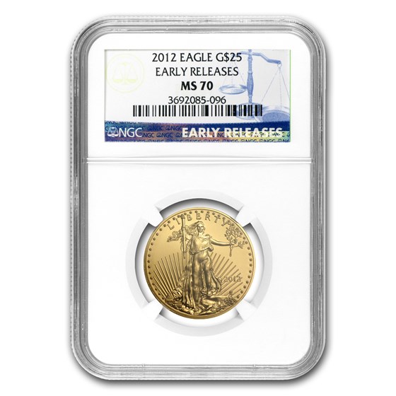 2012 1/2 oz American Gold Eagle MS-70 NGC (Early Releases) 2012 1/2 oz American Gold Eagle MS-70 NGC (Early Releases)