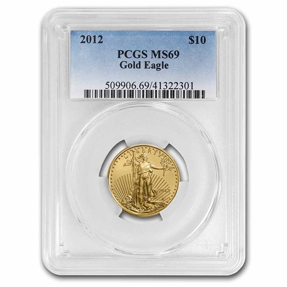 2012 1/4 oz American Gold Eagle MS-69 PCGS
