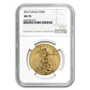 2012 1 oz American Gold Eagle MS-70 NGC